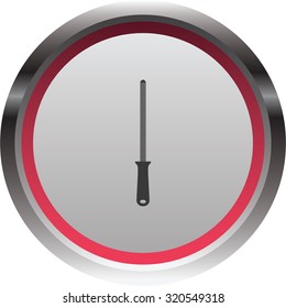 vector illustration of modern icon knife