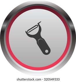 vector illustration of modern icon knife