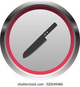 vector illustration of modern icon knife