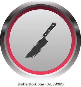 vector illustration of modern icon knife