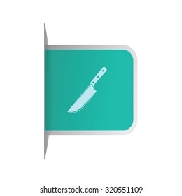 vector illustration of modern icon knife