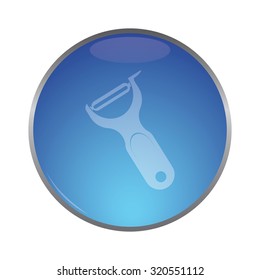 vector illustration of modern icon knife