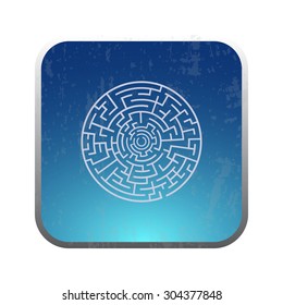 vector illustration of modern icon labyrinth