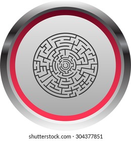 vector illustration of modern icon labyrinth