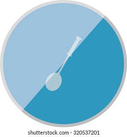 vector illustration of modern icon ladle