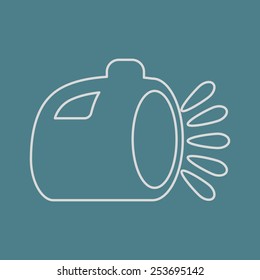 vector illustration of modern icon lantern