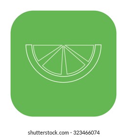 vector illustration of modern icon lemon