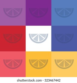 vector illustration of modern icon lemon
