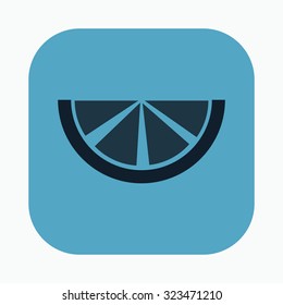 vector illustration of modern icon lemon