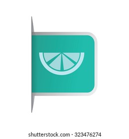 vector illustration of modern icon lemon