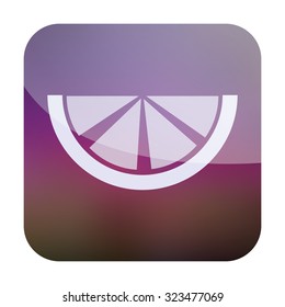 vector illustration of modern icon lemon
