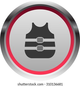 vector illustration of modern icon life vest