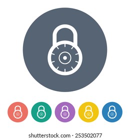 vector illustration of modern  icon lock