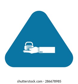 vector illustration of modern icon lock