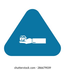 vector illustration of modern icon lock