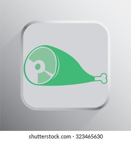 vector illustration of modern icon meat