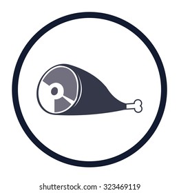 vector illustration of modern icon meat