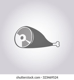 vector illustration of modern icon meat