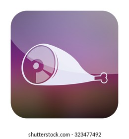 vector illustration of modern icon meat