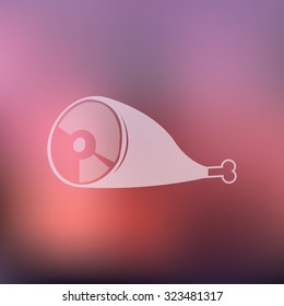 vector illustration of modern icon meat
