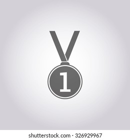 vector illustration of modern icon medal