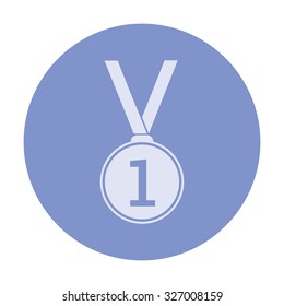 vector illustration of modern icon medal