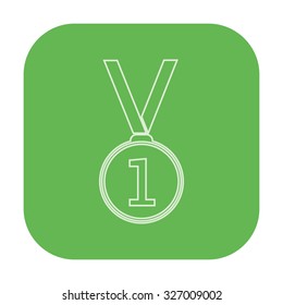 vector illustration of modern icon medal