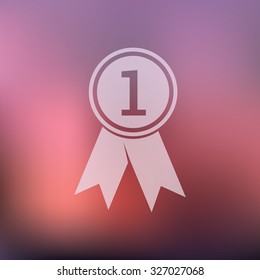 vector illustration of modern icon medal