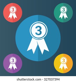 vector illustration of modern icon medal