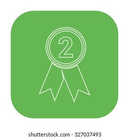 vector illustration of modern icon medal