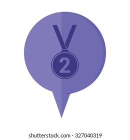 vector illustration of modern icon medal