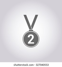 vector illustration of modern icon medal