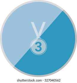 vector illustration of modern icon medal