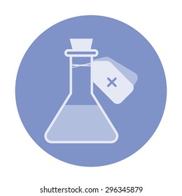 vector illustration of modern icon medical test tube