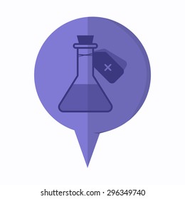 vector illustration of modern icon medical test tube