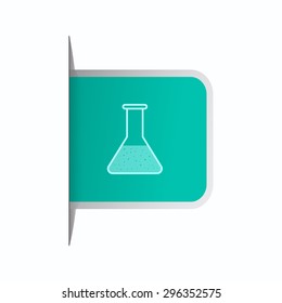 vector illustration of modern icon medical test tube