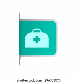 vector illustration of modern icon medical portfolio