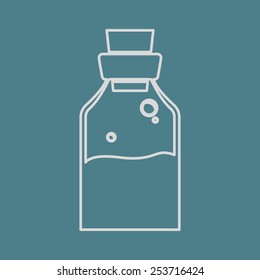 vector illustration of modern  icon medicines