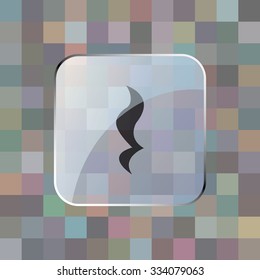 vector illustration of modern icon melody pause
