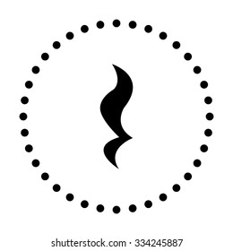 vector illustration of modern icon melody pause