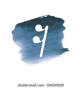 vector illustration of modern icon melody pause