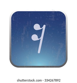 vector illustration of modern icon melody pause