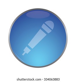 vector illustration of modern icon mic