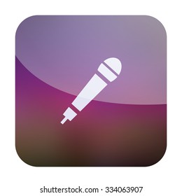 vector illustration of modern icon mic