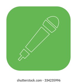 vector illustration of modern icon mic