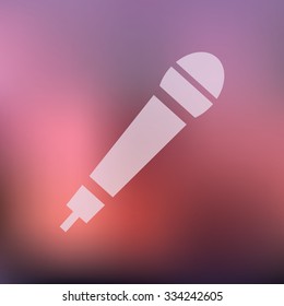 vector illustration of modern icon mic
