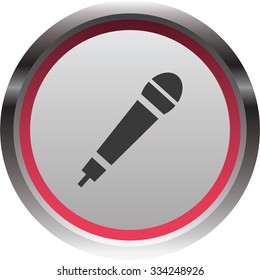 vector illustration of modern icon mic