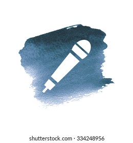 vector illustration of modern icon mic
