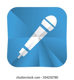 vector illustration of modern icon mic