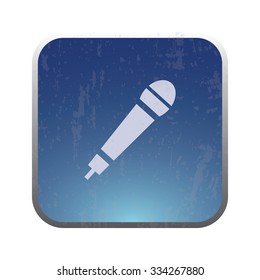 vector illustration of modern icon mic